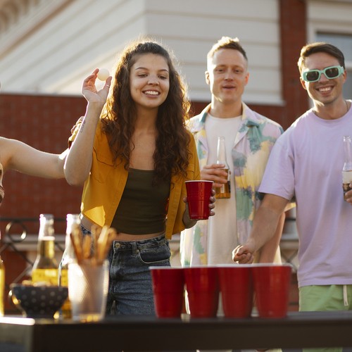 Hra Beer Pong - 50 šálok Ruhha 21232 – Obrázok 8