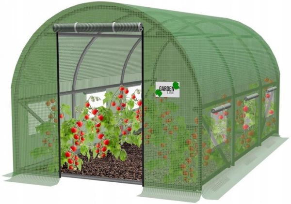 Záhradný Fóliovník 4×2,5x2m S UV Filtrom (Zelený)