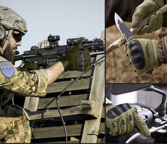 Taktické rukavice L-khaki Trizand 21771 – Obrázok 4