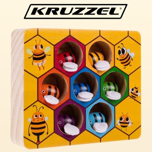 Drevená hra "Honeycomb" Kruzzel 21910 – Obrázok 14
