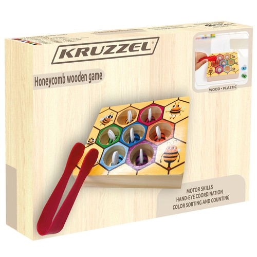 Drevená hra "Honeycomb" Kruzzel 21910 – Obrázok 9