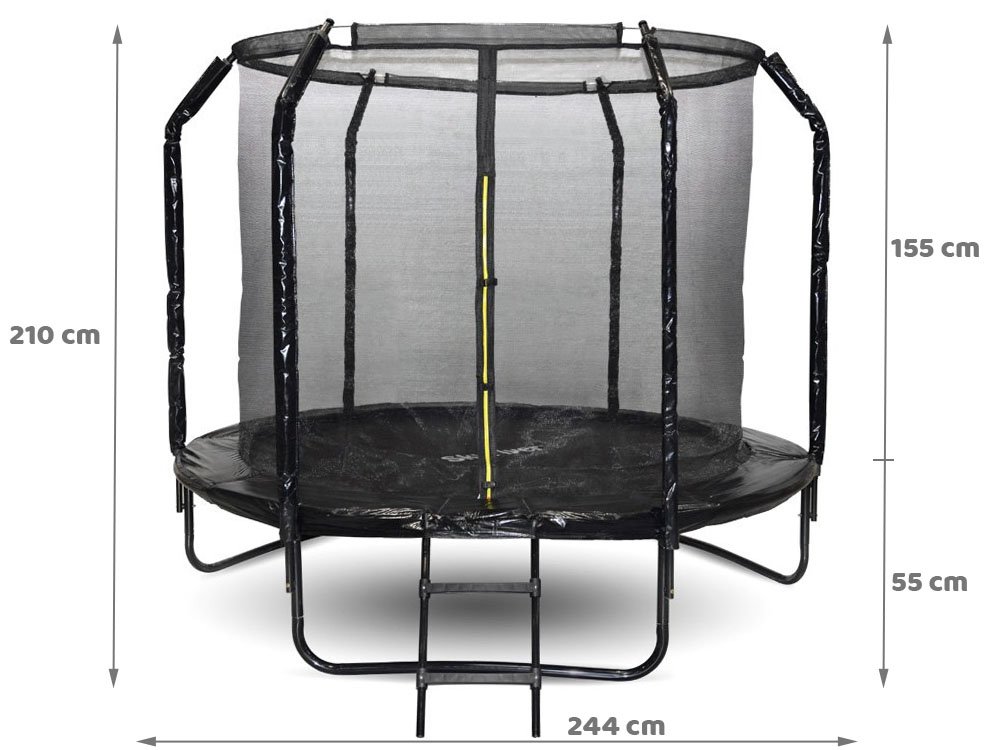Záhradná trampolína SkyFlyer + rebrík 8FT 244cm – Obrázok 4