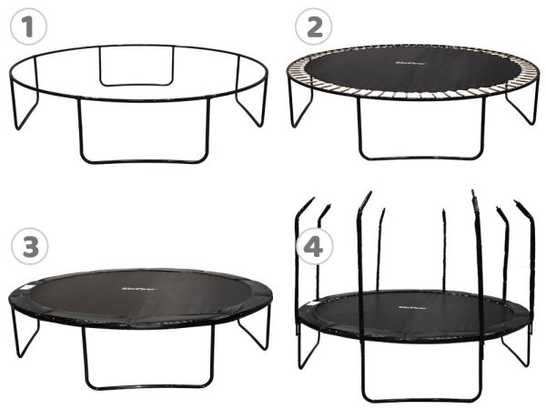 Záhradná trampolína SkyFlyer + rebrík 12FT 366cm – Obrázok 3