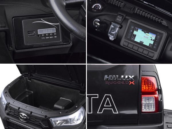 Auto na batérie, veľká Toyota Hilux 2-miestne PA0250 – Obrázok 8