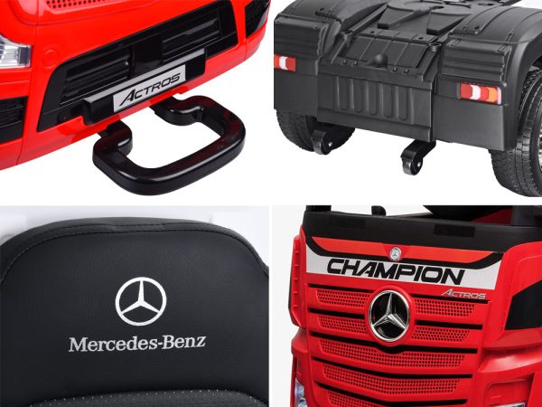 Elektrický kamion Mercedes Benz Actros červený – Obrázok 8