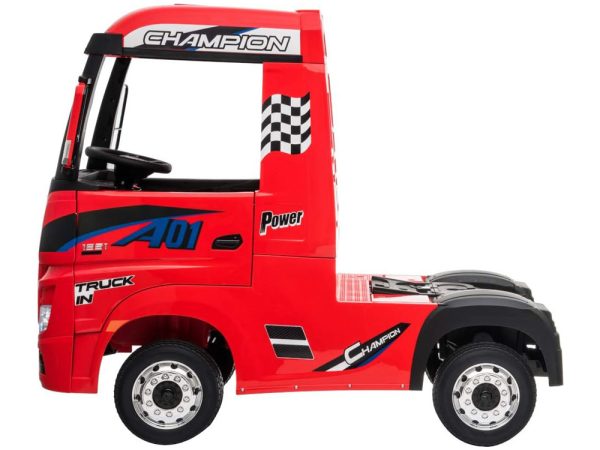 Elektrický kamion Mercedes Benz Actros červený – Obrázok 2
