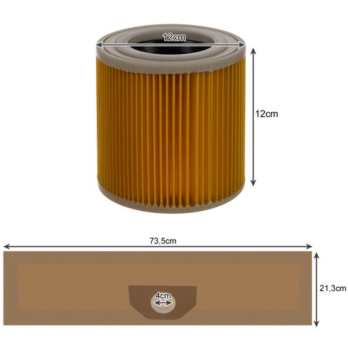 Vrecká do vysávača - 10 ks + filter Malatec 22580 – Obrázok 3