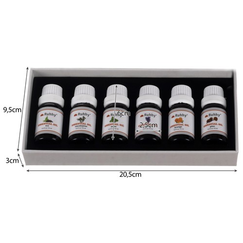 Esenciálny olej - sada 6 ks. 10ml Ruhhy 21939 – Obrázok 8