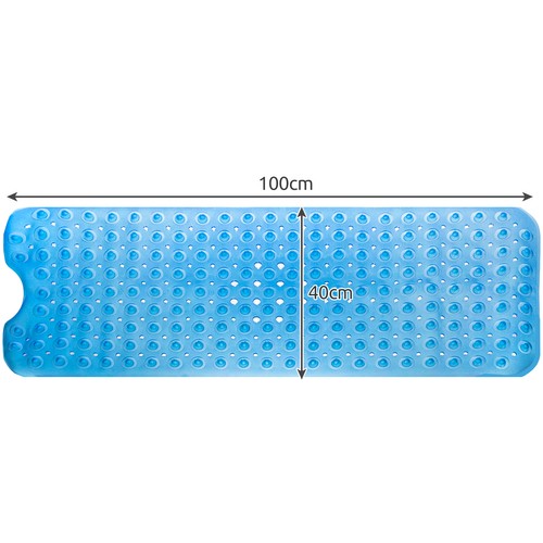 Ruhhy 22540 Kúpeľňová protišmyková podložka do vane 100 x 40 cm, modrá – Obrázok 11