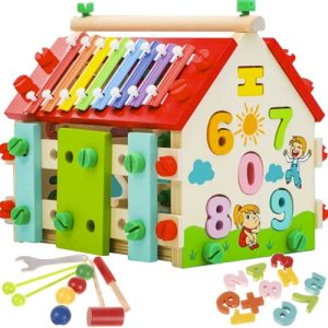 Edukatívny drevený domček Kruzzel 22564