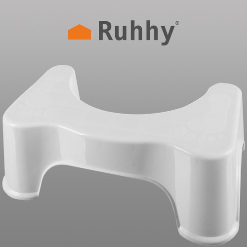 Ruhhy 21852 Podstavec na toaletu, 42 x 26 x 17 cm, biela – Obrázok 2