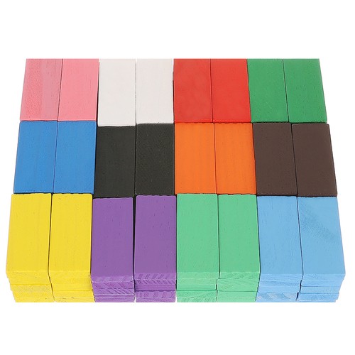 Kruzzel 22914 Drevené domino farebné 360 ks – Obrázok 7