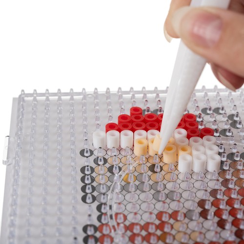 Kruzzel 22424 Zažehľovacie korálky sada 6000 ks + šablóny – Obrázok 9