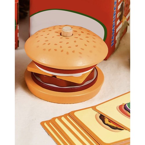 Kruzzel 22673 Detský drevennezaraý hamburger – Obrázok 9