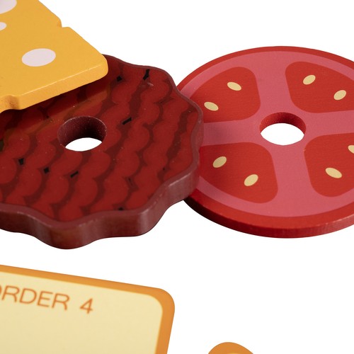 Kruzzel 22673 Detský drevennezaraý hamburger – Obrázok 5