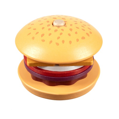Kruzzel 22673 Detský drevennezaraý hamburger – Obrázok 2