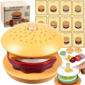 Kruzzel 22673 Detský drevennezaraý hamburger
