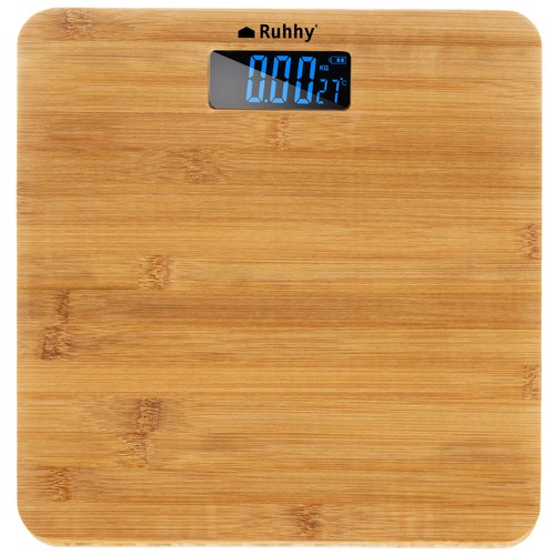 Kúpeľňová LCD váha - drevená Ruhhy 22522