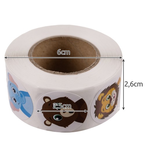 Motivačné samolepky - rolka 500 ks. Kruzzel 22947 – Obrázok 7