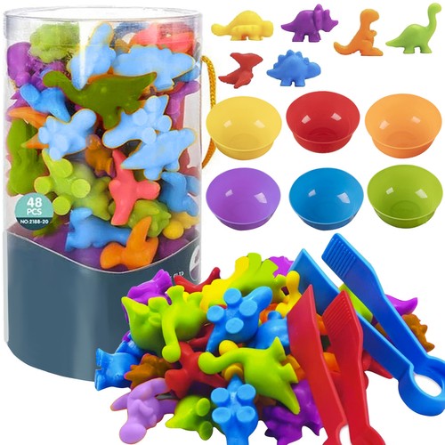 Kruzzel 22496 Dinosaury vzdelávacia sada montessori 48 ks