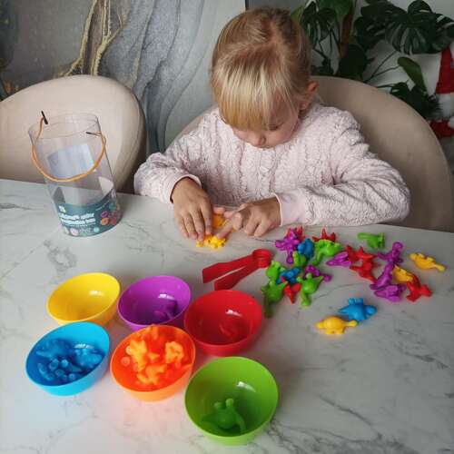 Kruzzel 22496 Dinosaury vzdelávacia sada montessori 48 ks – Obrázok 11