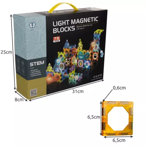 Kruzzel Magnetické bloky 75 ks – Obrázok 10