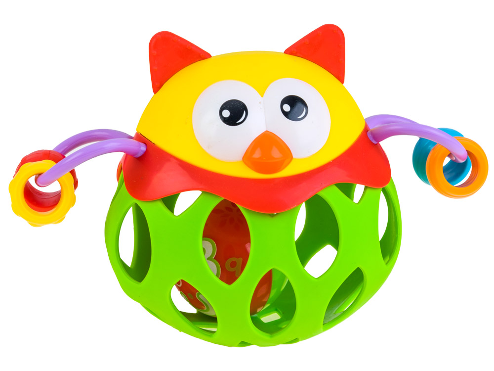 Hrkálková hračka Rattle Teether Sova – Obrázok 2