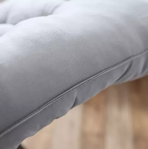 Prešívaný vankúš na záhradné lehátko, šedý 23490 – Obrázok 9