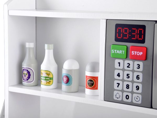 Veľká drevená kuchynka pre deti, príborník ZA4126 – Obrázok 9