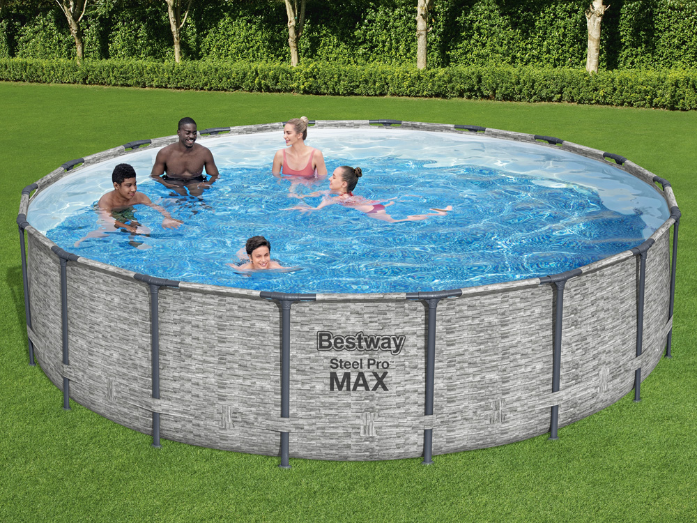 Bestway rámový bazén 549x122cm 8v1 kameň 5618Y – Obrázok 2