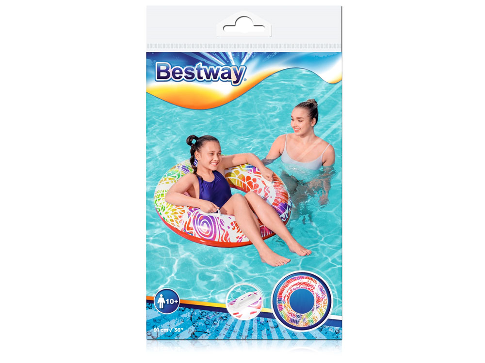 Bestway veľký nafukovací kruh s rúčkami 91cm 36084 – Obrázok 9