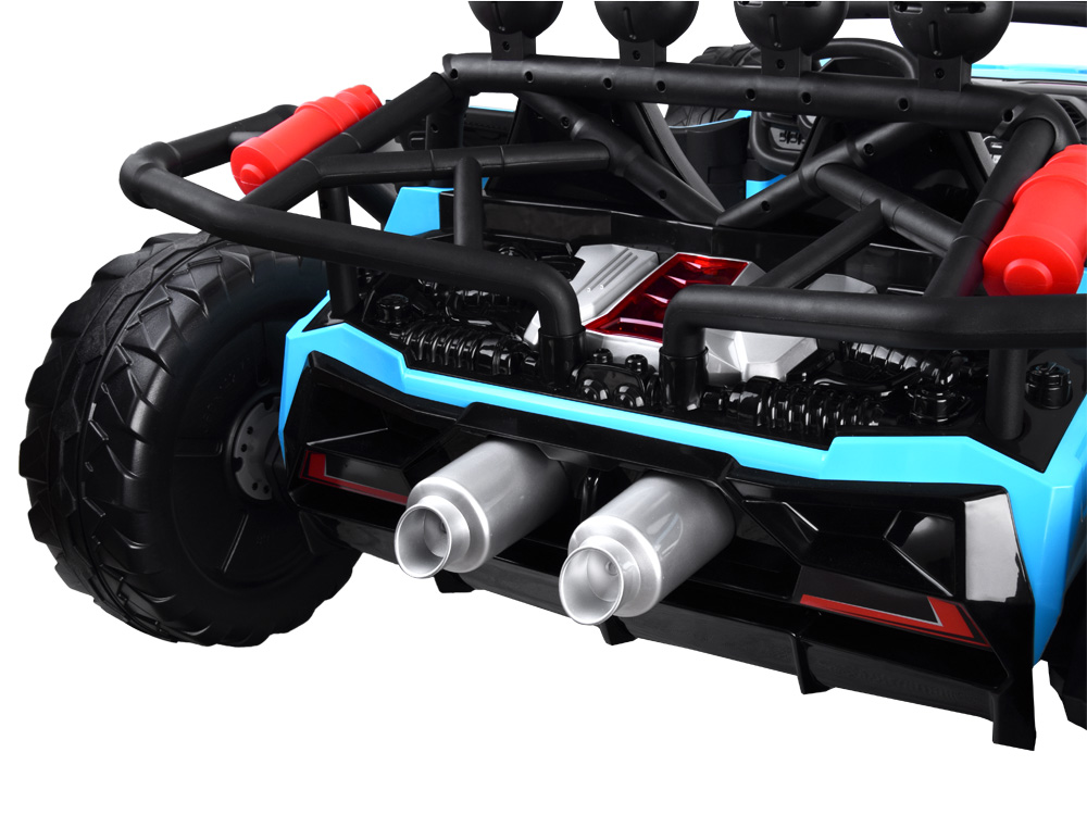 Joko Elektrické autíčko Buggy Racing, Dvojmiestne, 2x24V 200W, nosnosť 50kg, modrá – Obrázok 9