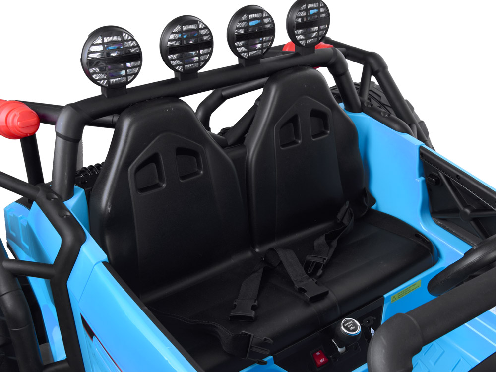 Joko Elektrické autíčko Buggy Racing, Dvojmiestne, 2x24V 200W, nosnosť 50kg, modrá – Obrázok 4