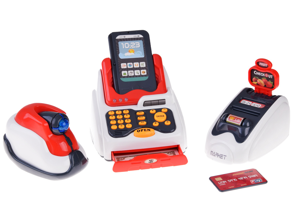 Pokladňa Mini Market Set Skener Čítačka kariet obchod set ZA4636