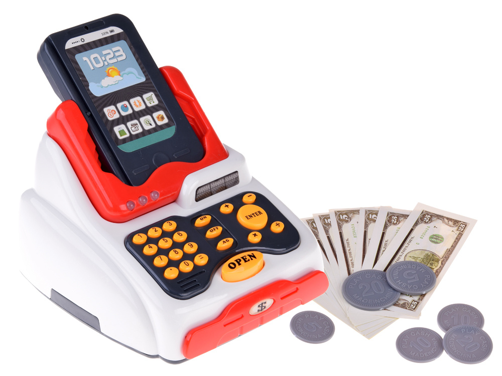 Pokladňa Mini Market Set Skener Čítačka kariet obchod set ZA4636 – Obrázok 4
