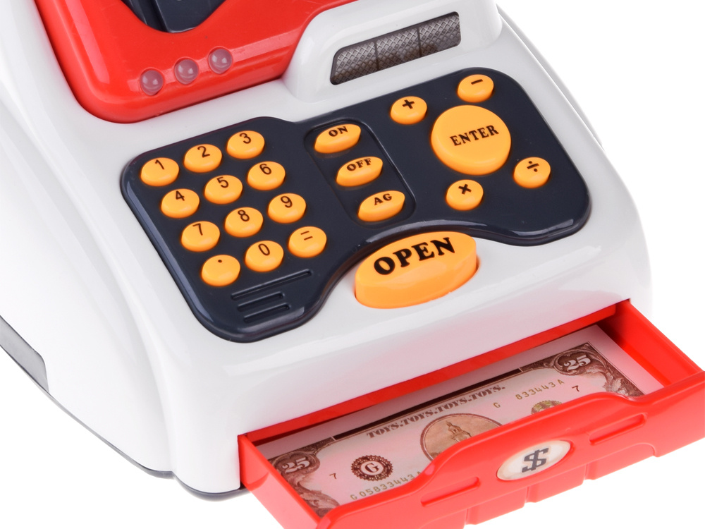 Pokladňa Mini Market Set Skener Čítačka kariet obchod set ZA4636 – Obrázok 7