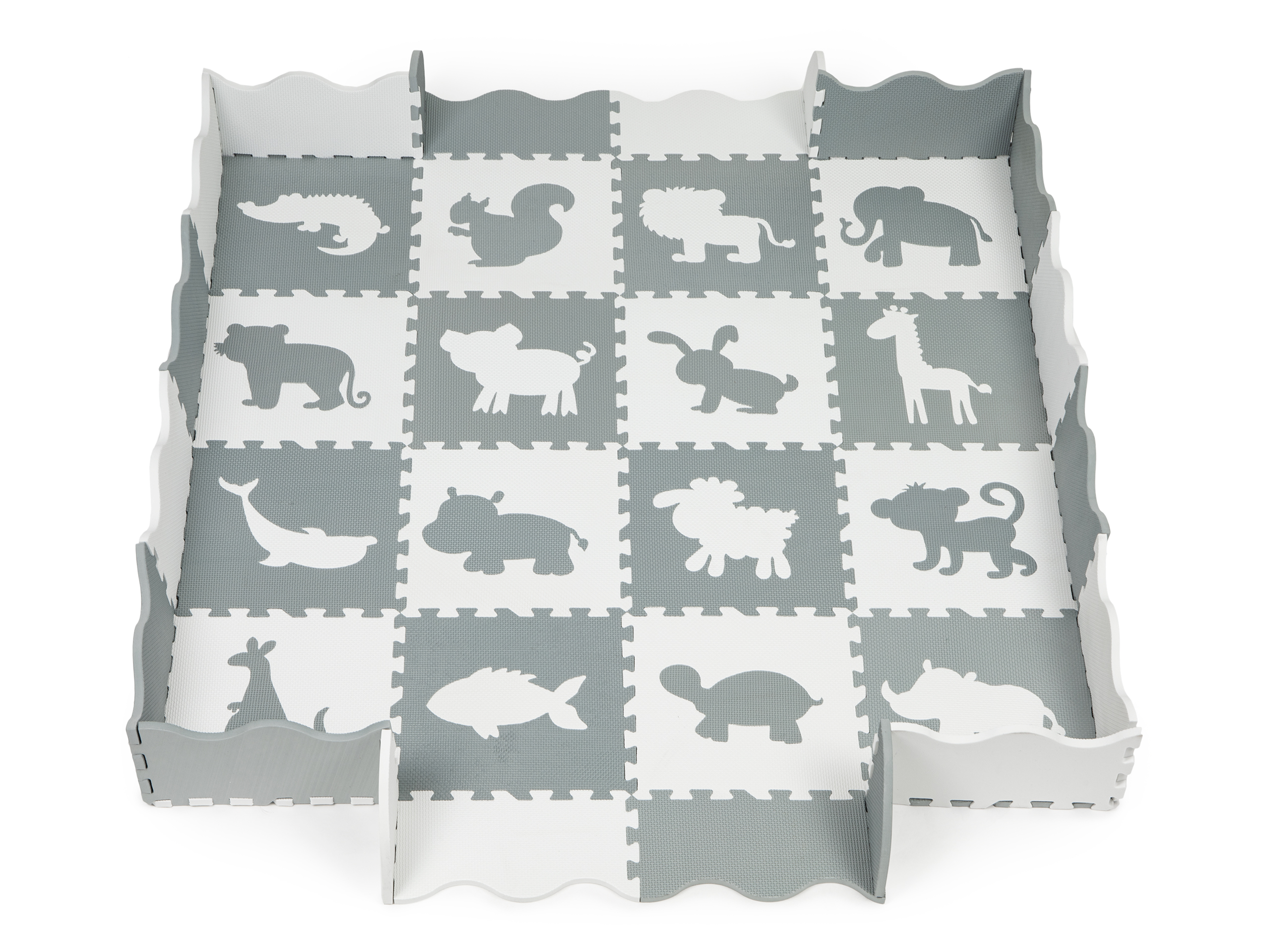 Penová podložka s plotom puzzle suchý bazén 36 kusov Ecotoys – Obrázok 2