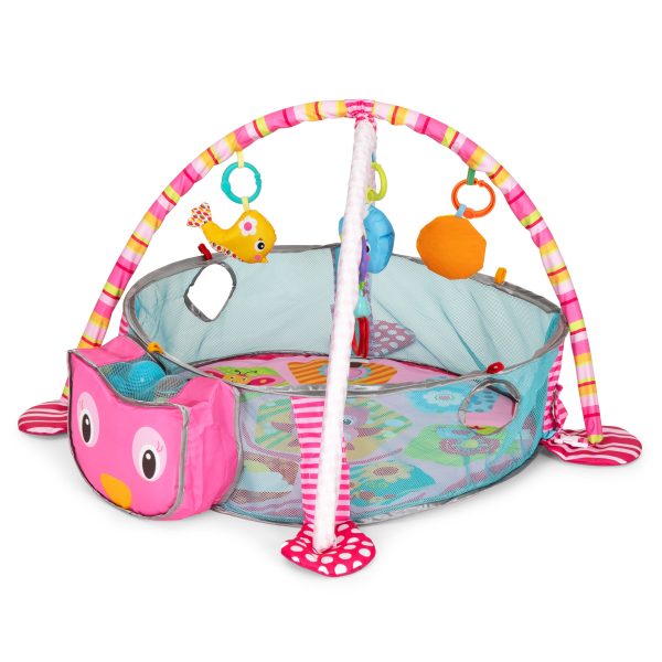 Veľká edukačná podložka 3v1 ohrádka 30 loptičiek 0+ ECOTOYS – Obrázok 2