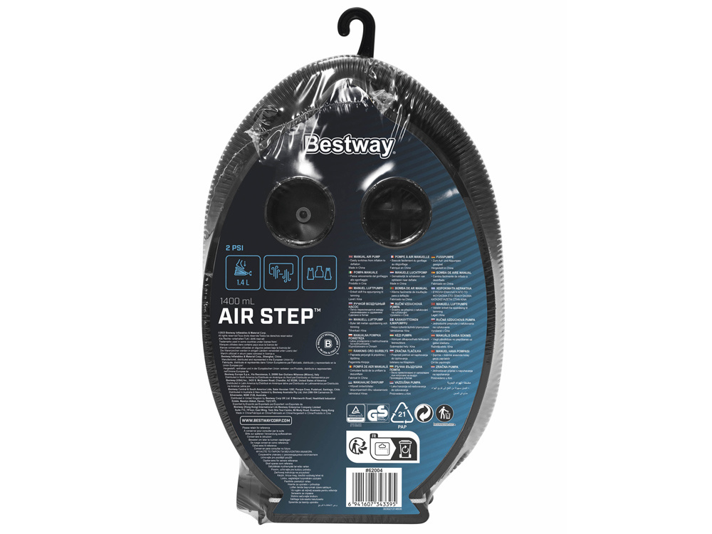 Bestway nožná pumpa na matrac 28 x 19 cm 1,4 l Air Step 1400 62004 – Obrázok 9