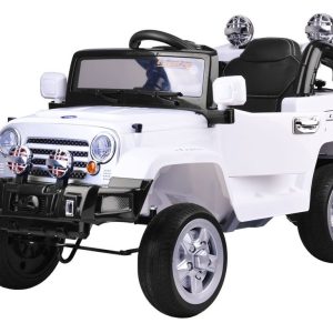 Elektrické autíčko Terénne Jeep EVA biela J-PA0111 BI