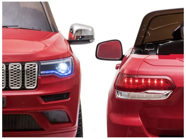 Detské elektrické autíčko Jeep Grand Cherokee lakované červené J-PA0260 MAL CZ – Obrázok 3