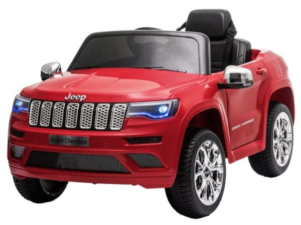 Detské elektrické autíčko Jeep Grand Cherokee lakované červené J-PA0260 MAL CZ