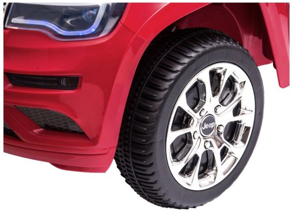 Detské elektrické autíčko Jeep Grand Cherokee lakované červené J-PA0260 MAL CZ – Obrázok 7
