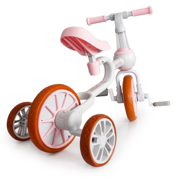 Detské odrážadlo a bicykel 4v1 | ružové – Obrázok 3