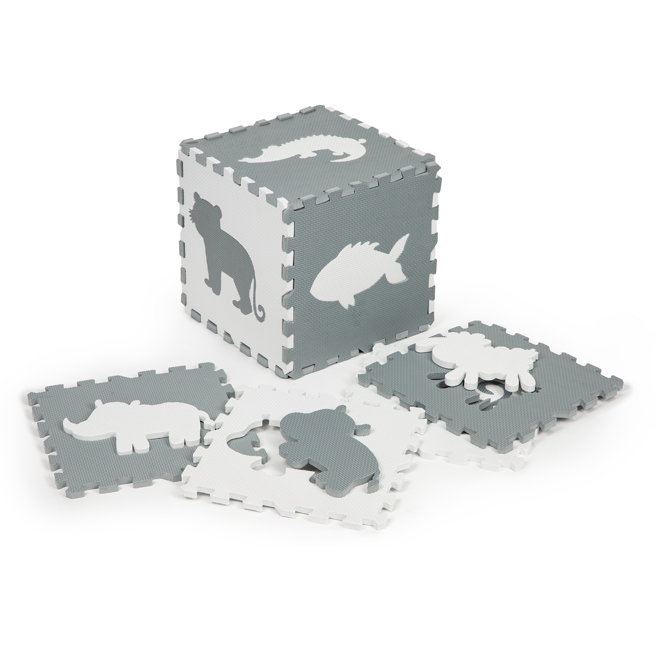 Penová podložka s plotom puzzle suchý bazén 36 kusov Ecotoys – Obrázok 3