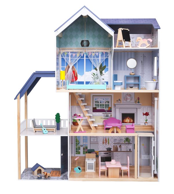 Domček pre bábiky rezidencia XXL Maya 28 el. ECOTOYS – Obrázok 3