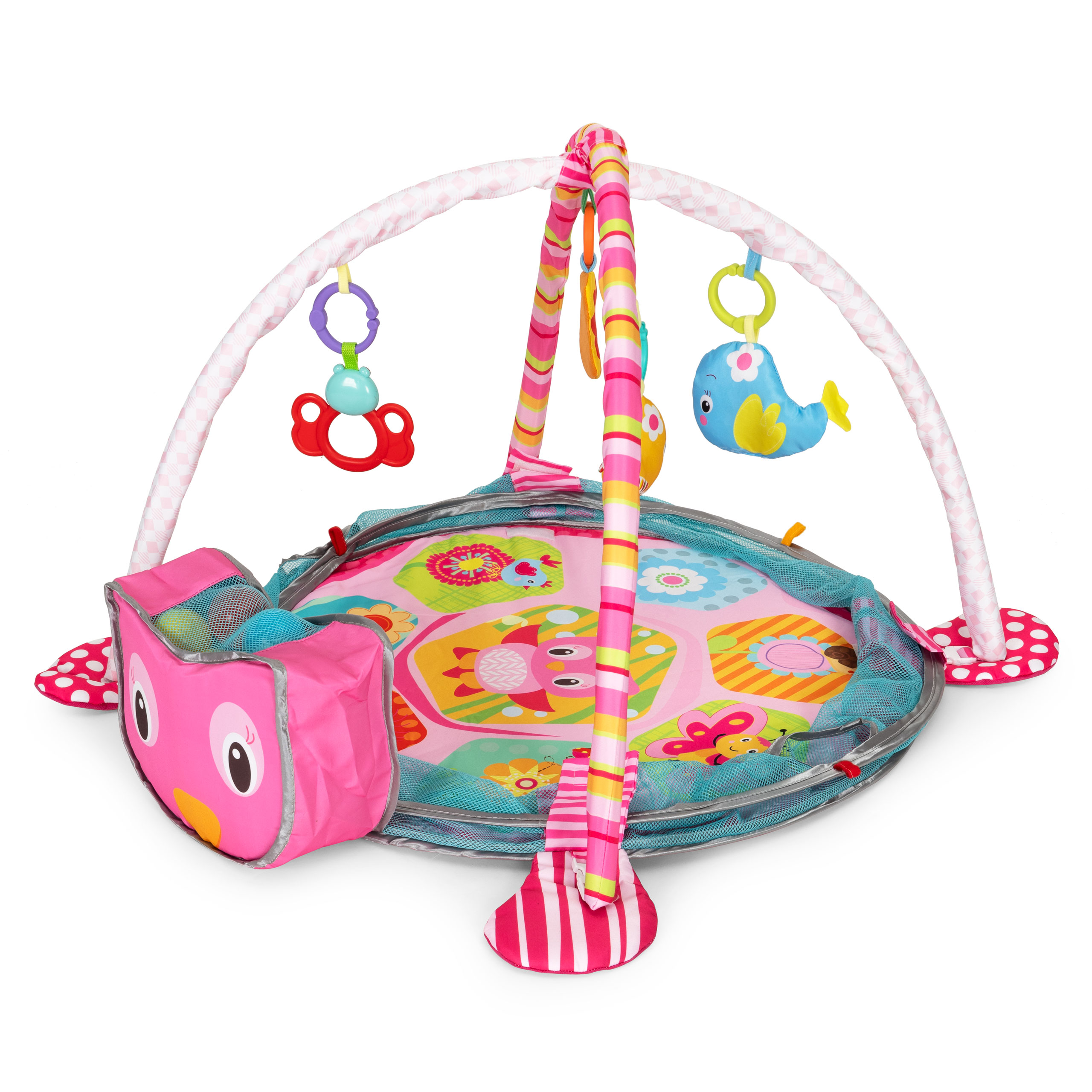 Veľká edukačná podložka 3v1 ohrádka 30 loptičiek 0+ ECOTOYS – Obrázok 3