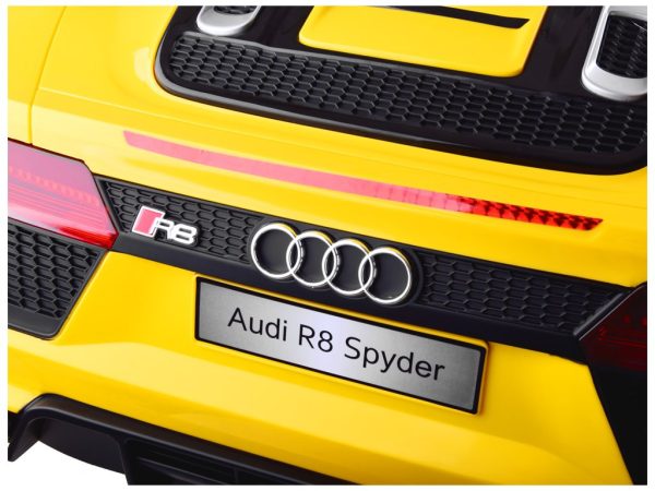 Autíčko AUDI R8 Spyder na batérie + diaľkové ovládanie PA0182  žlté – Obrázok 2