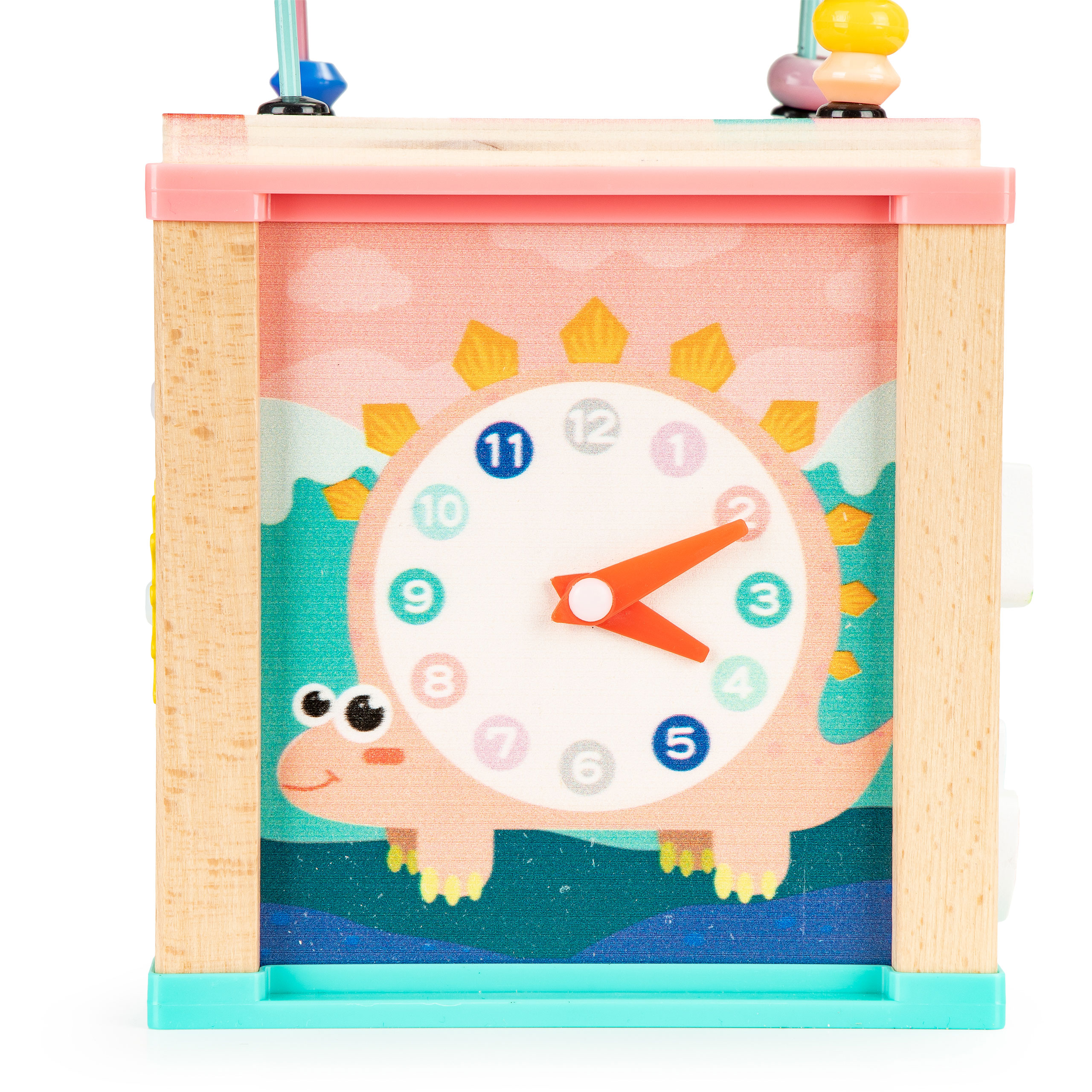 Drevená edukačná kocka - dinousaury | ECOTOYS – Obrázok 4