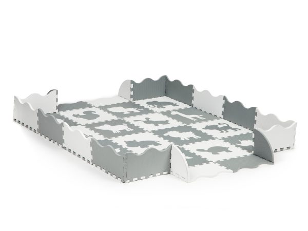 Penová podložka s plotom puzzle suchý bazén 36 kusov Ecotoys – Obrázok 4